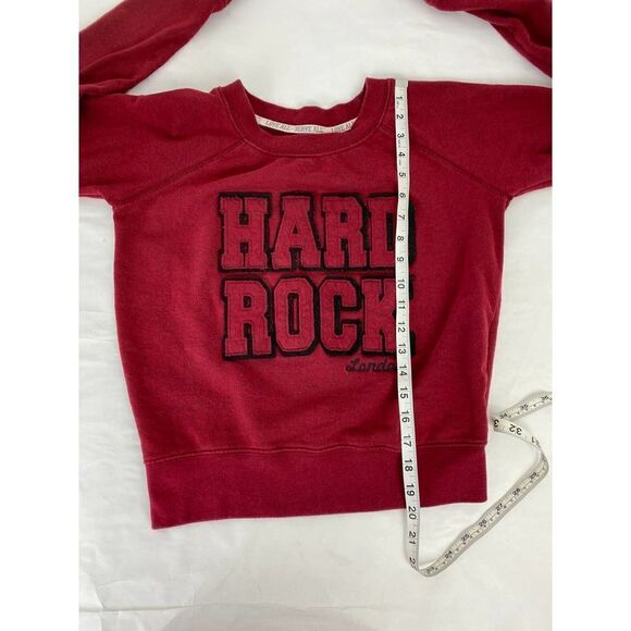 Hard Rock Cafe London Sweatshirt Red Black - Size XS - Picture 5 of 7